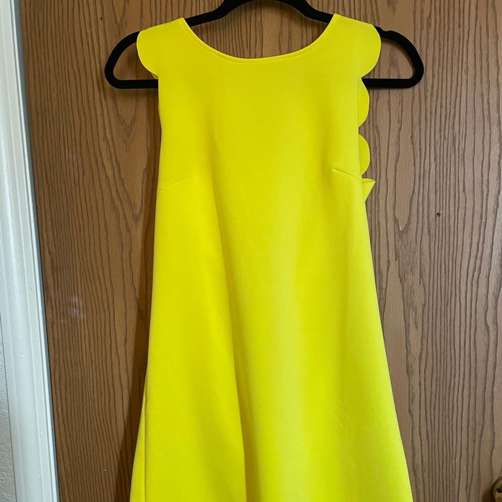 Yellow Scalloped Dress